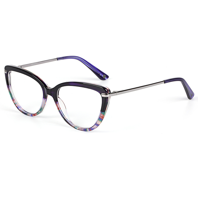 Marcos de gafas ópticas de acetato de ordenador con receta de moda con logotipo personalizado de nuevo diseño EM2913