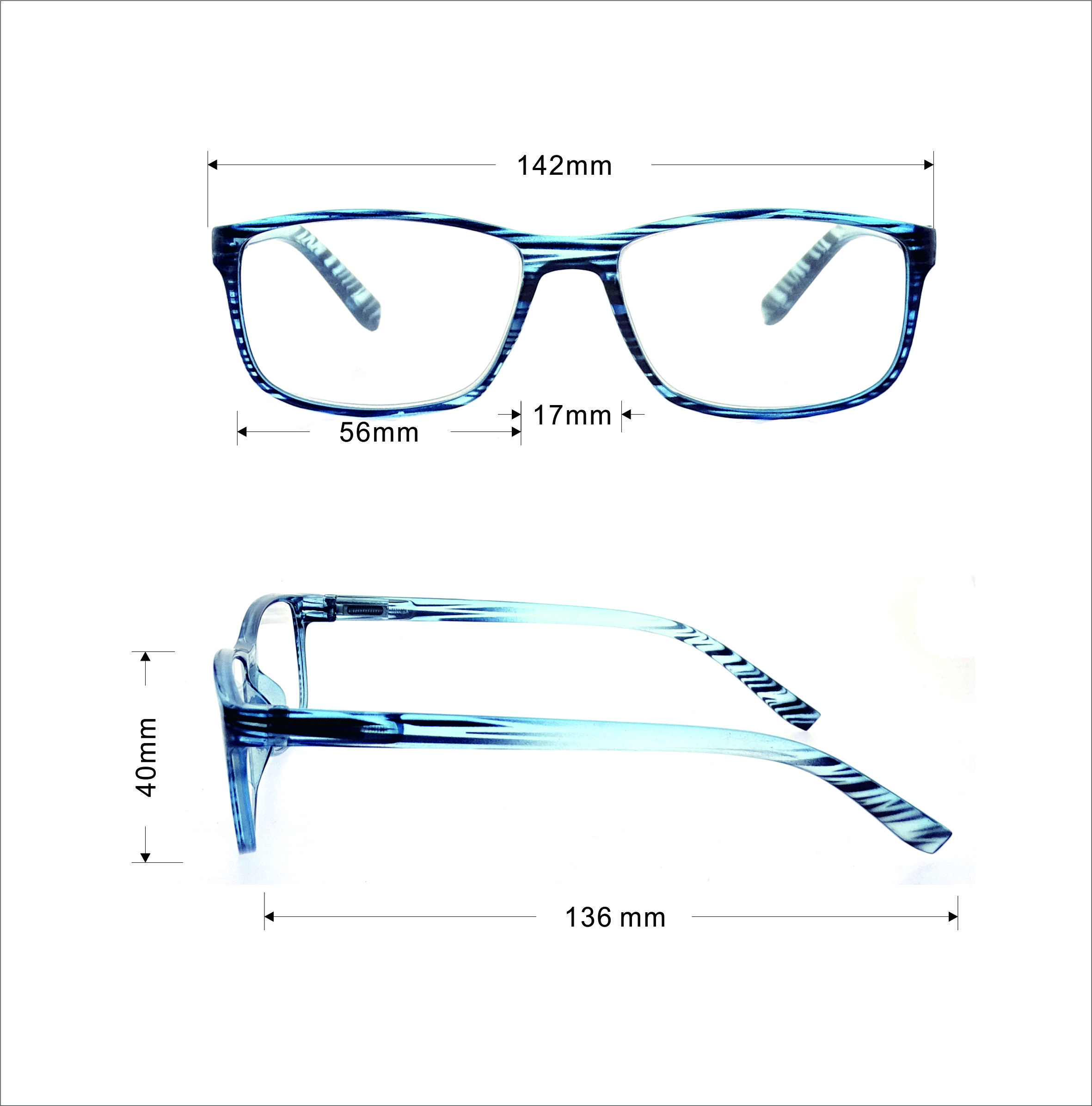 Marco óptico circular de gafas de alta calidad para el ocio LR-P5619
