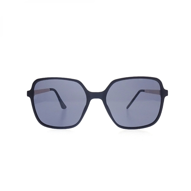 Gafas de sol de gran tamaño para damas Marco de PC cuadrado Lente de PC LS-P1351