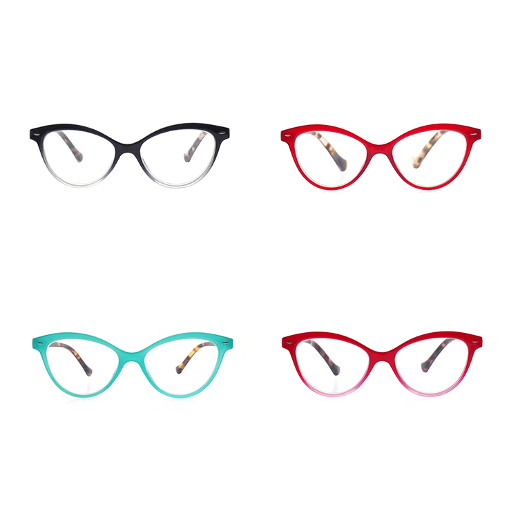 Gafas de lectura de plástico con ojo de gato, gafas de moda para mujer, LR-P4851