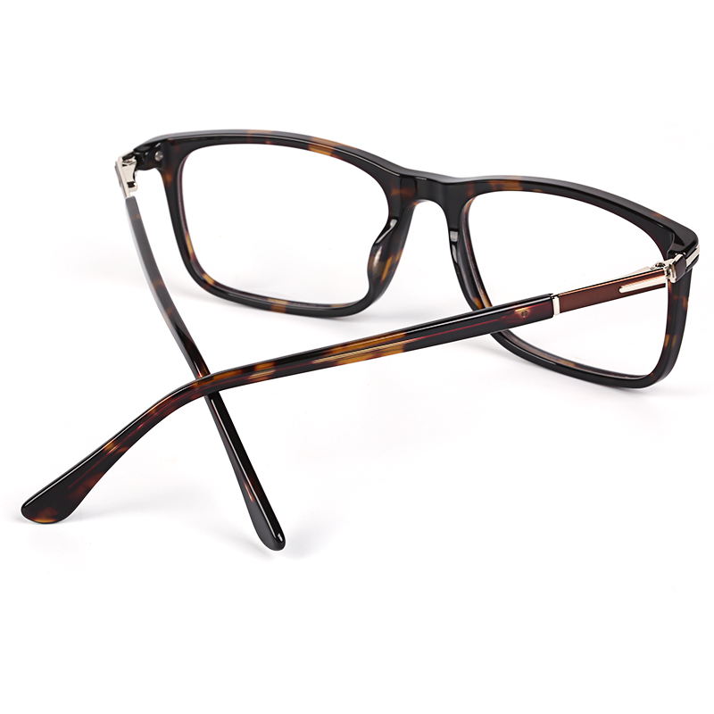 Marcos de gafas ópticas de acetato transparente con logotipo personalizado de gafas cuadradas de moda EM2915