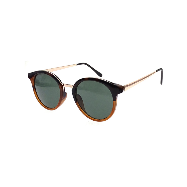 El más nuevo Dedsign Brown Frame Black Lens Mental Tailor-make Gafas de sol unisex LS-P1174
