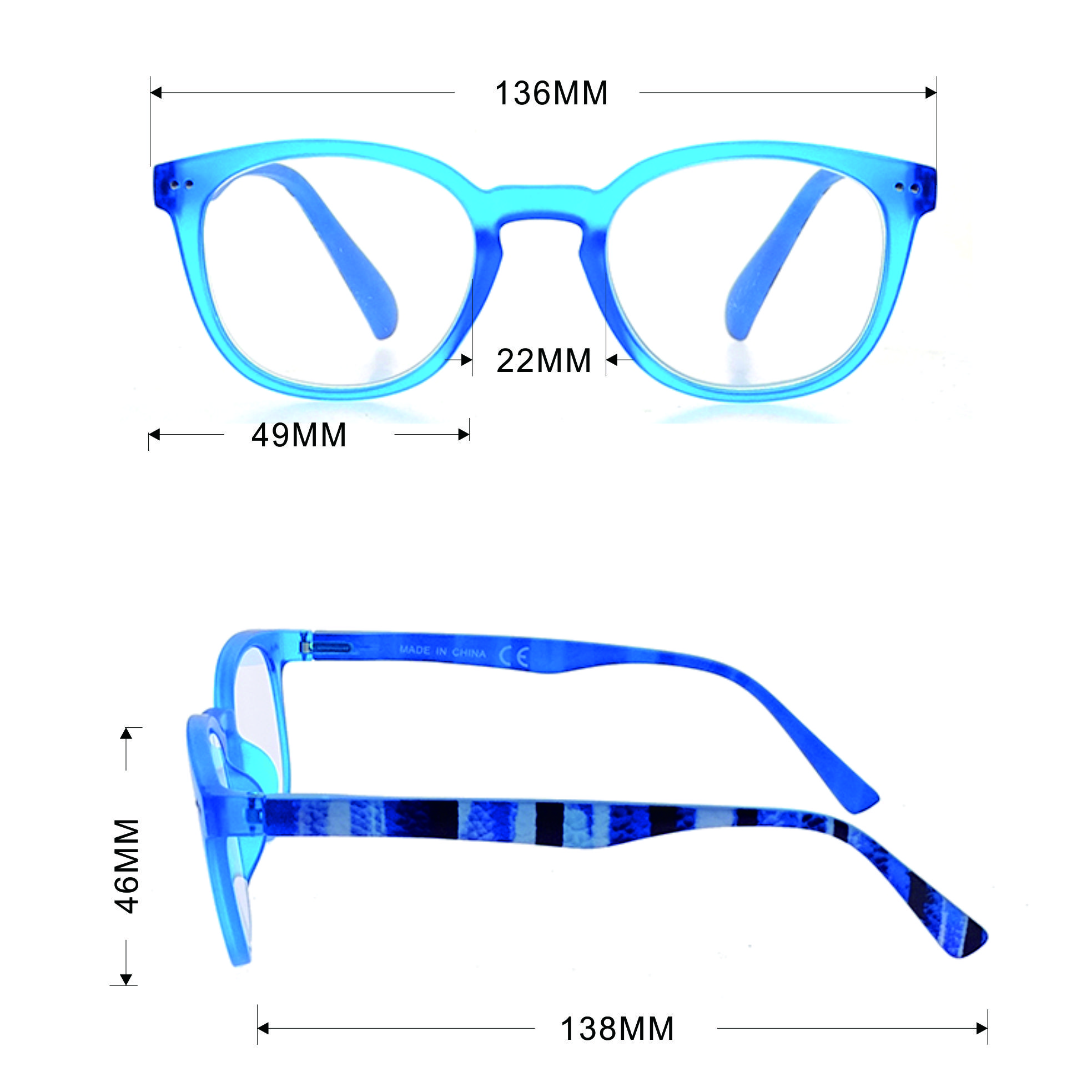 Marcos de anteojos Marco ovalado Gafas de lectura LR-P5566